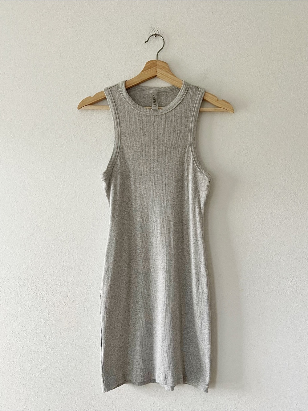 SKIMS | Cotton Ribbed Mini Tank Dress in Grey | L - Picture 2 of 4